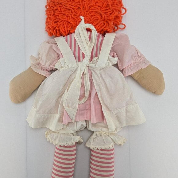Vintage Raggedy Ann & Andy Cloth Dolls Handmade Set 25" Fabric Retro Toys - Picture 5 of 13